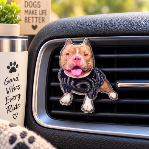 Pit bull dog car vent - pit,